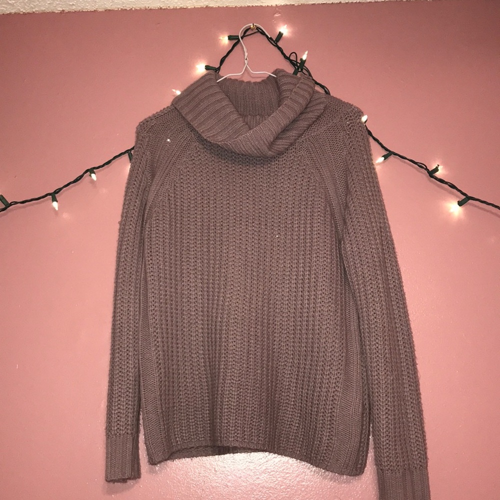 A purple pastel sweater